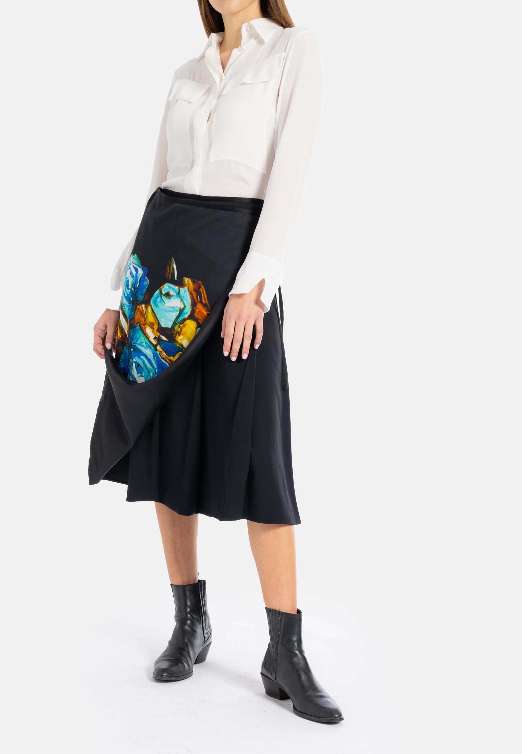 Masha Midi Wrap Skirt