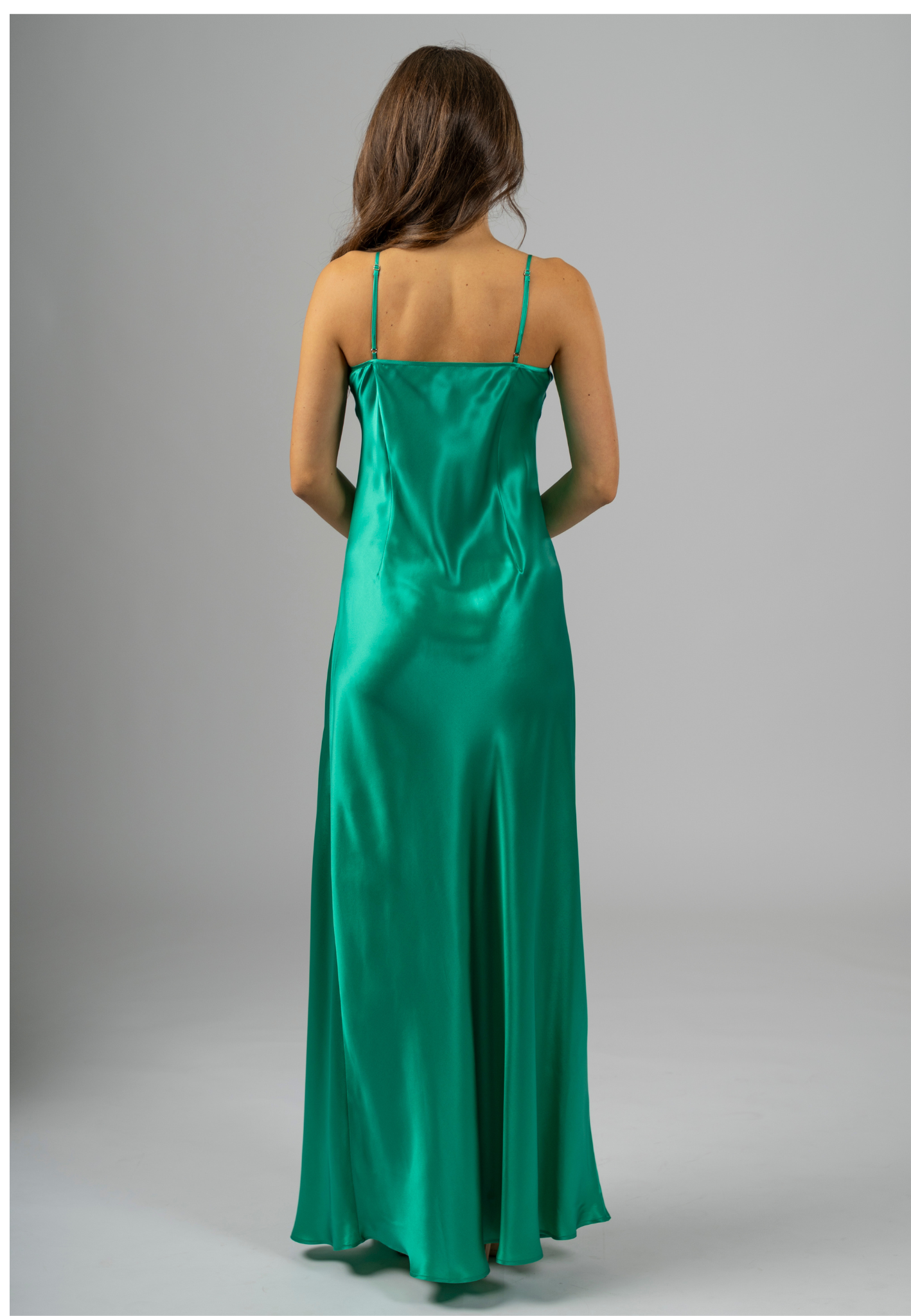 The Verde Silk Maxi Slip