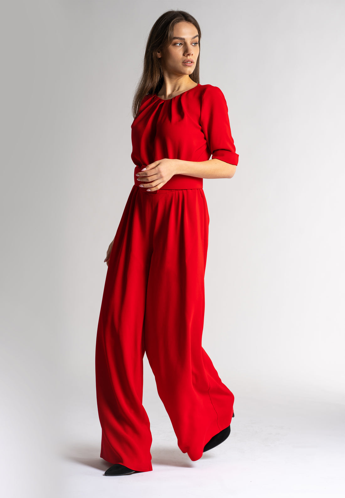 Giulia Jumpsuit Red: Elegant Women's Clothing | Italian Fashion Brands ...