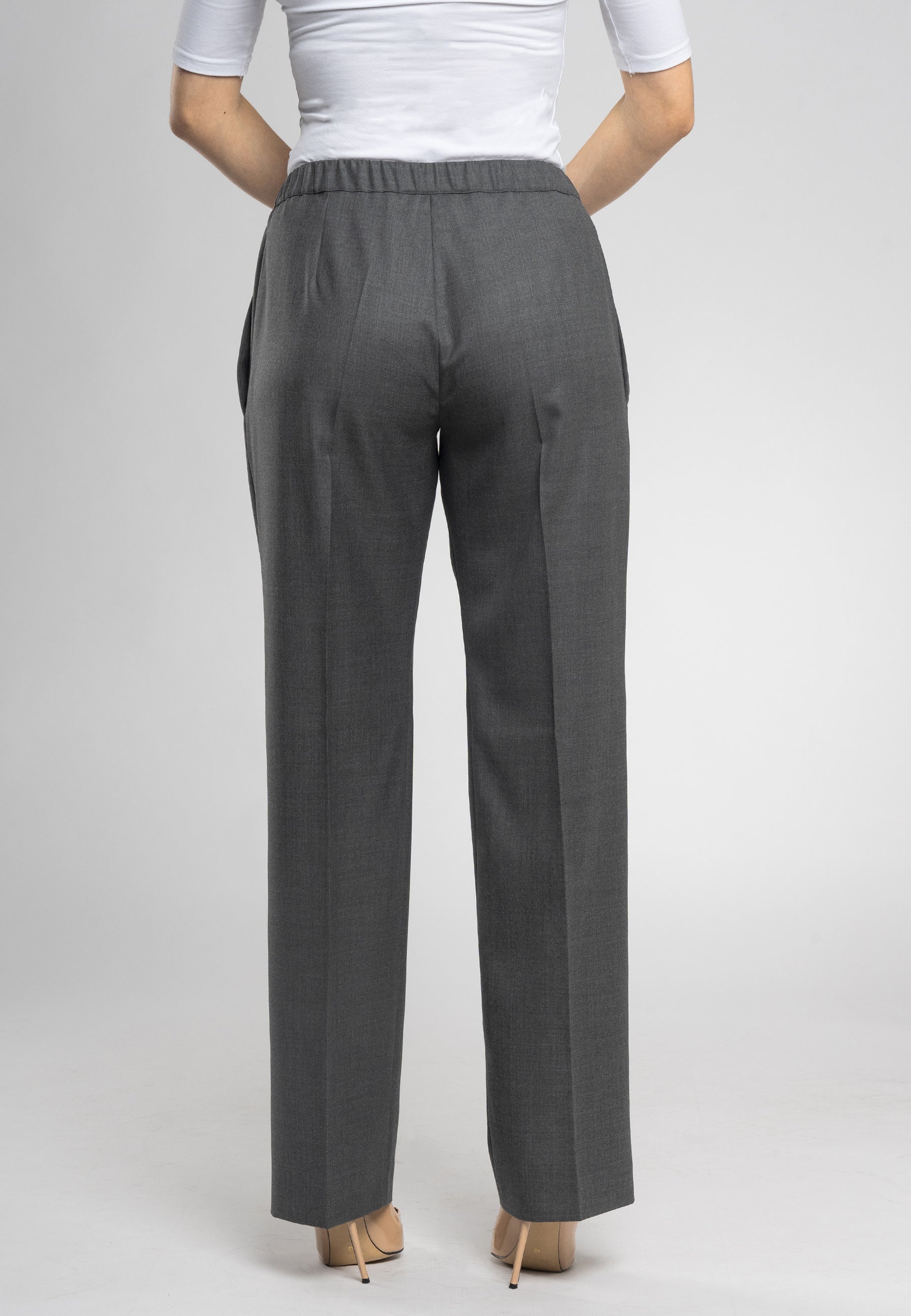 Italian wool trousers, drawstring waist trousers, high-quality wool pants, timeless design trousers, Italian style clothing