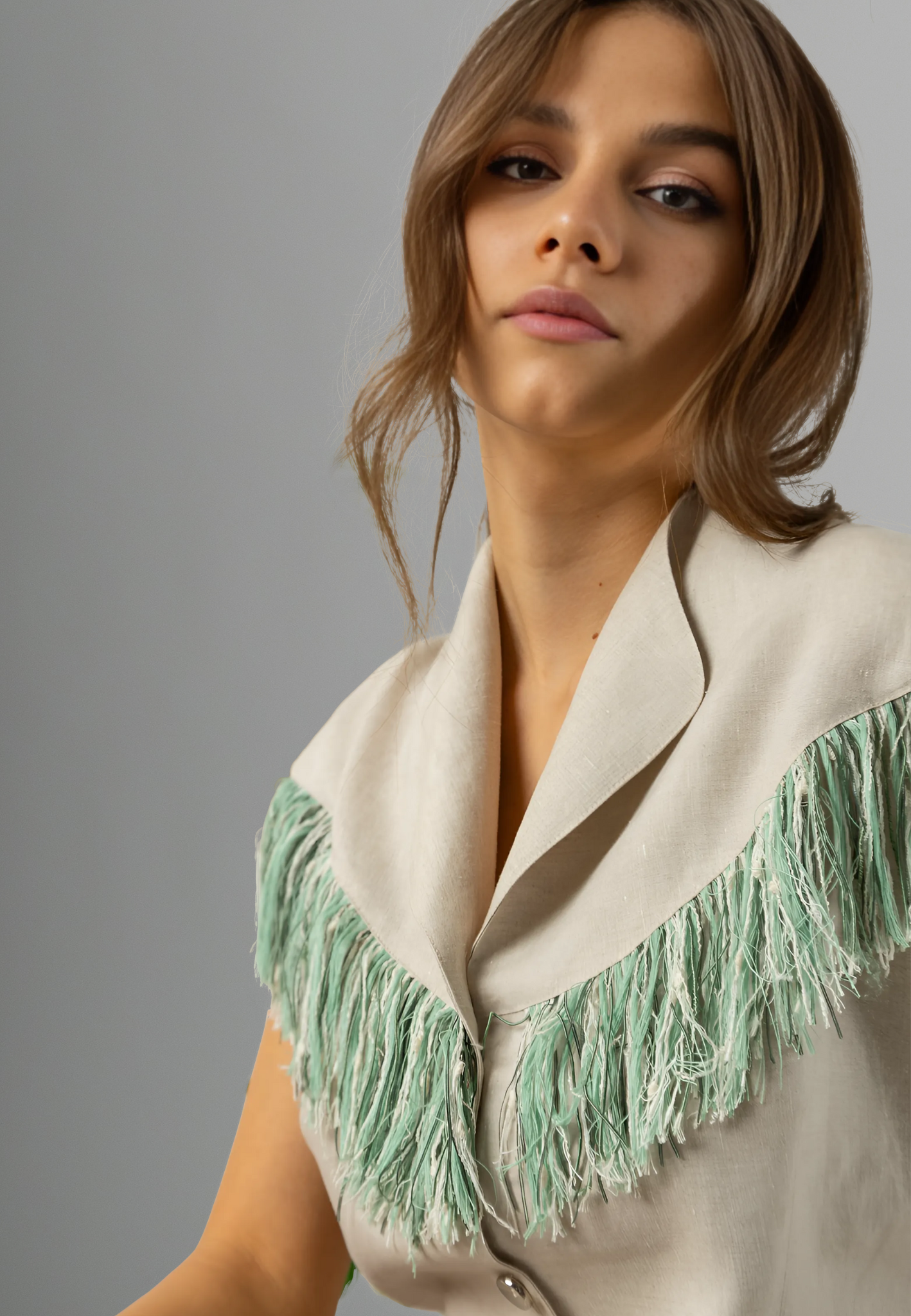 Della Dress – Italian Elegance Meets Country Chic with Fringe Detail