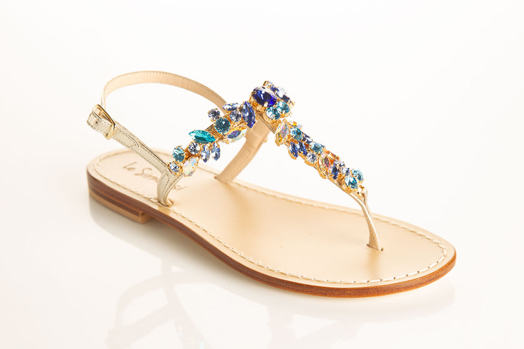 Handmade, jewelled, Italian Sandals from Capri- Tema Moda – Tema Moda